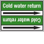 Стрелка для маркировки трубопровода, легенда "Condensate", материал B-7529, белый на зеленом, 100 мм × 33 м, высота букв 13 мм, 220 шт.