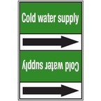 Стрелка для маркировки трубопровода, легенда "Condensate Supply", материал B-7529, белый на зеленом, 100 мм × 33 м, высота букв 13 мм, 220 шт.