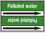 Стрелка для маркировки трубопровода, легенда "Pure Water", материал B-7529, белый на зеленом, 100 мм × 33 м, высота букв 13 мм, 220 шт.