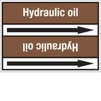 Стрелка для маркировки трубопровода, легенда "Methanol F T", материал B-7529, белый на коричневом, 127 мм × 33 м, высота букв 13 мм, 220 шт.