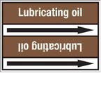 Стрелка для маркировки трубопровода, легенда "Methyl Acetate F", материал B-7529, белый на коричневом, 127 мм × 33 м, высота букв 13 мм, 220 шт.