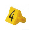 Маркер на провод 0,2-0,75 мм PY 01/3, жёлтый:4 К