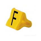 Маркер на провод 0,2-0,75 мм PY 01/3, жёлтый:F П