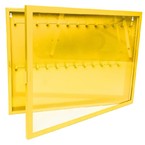 Станция замковая на 26 замков. Cталь 1.5 мм, порошковая окраска. Желтый. 440*350*55 мм
