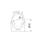 Хомут для лубрикатора Simalube 22 мм (sml290.2015)