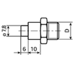 Соединитель для пистолета со смазкой Simalube g 1/4" (sml290.3013)