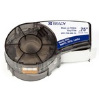 Лента Brady M21-750-595-YL, винил, чёрная на жёлтом, 19,05 ммх6,4 м
