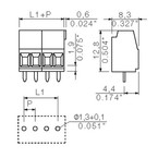 Клемма печатной платы LM 3.50 06 90 3.2SN OR BX PRT