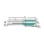 Кабельный наконечник без изоляции H35,0 30 S BE