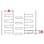 Вставки жесткие Brady жёсткие thtrds-4-7696-yl,в упаковке, 30x4 мм, 10000 шт