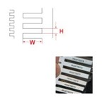 Вставки жесткие для контейнеров Brady жёсткие bm71d-3-7696 durasleeve аналог на tls / hm bptlrds-4-7696, 16x4.4,16x4 мм