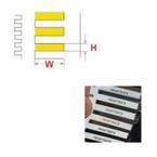 Вставки жесткие для контейнеров Brady жёсткие bm71d-3-7696-yl durasleeve аналог на tls / hm bptlrds-4-7696-yl, 16x4.4,16x4 мм