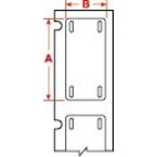 Маркер термоусадочный Brady m71-250-175-7641, 44.83x11.15 мм, 100 шт