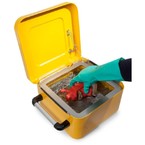 Емкость 8 л сталь, для отмачивания мелких деталей в растворителе, желтый, артикул 256868, DENIOS FALCON