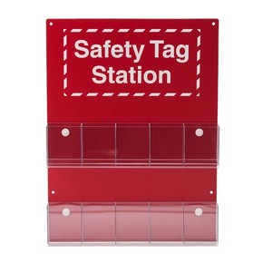 Станция бирочная safety tag station Brady без бирок,надпись на английском, 146x76 мм, Пластик