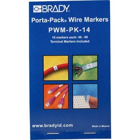 Маркеры кабельные Brady pwm-pk-14