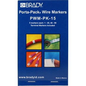 Маркеры кабельные Brady pwm-pk-15