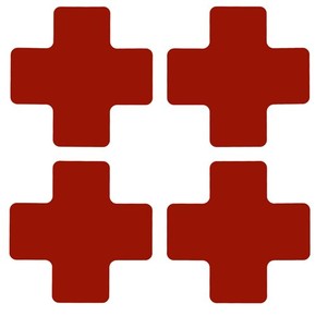 Разделитель перекрестка обозначение центра Brady форма,. в упаковке, красные, 127x50.8 мм, b-514, 20 шт