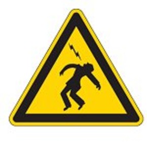 Знак безопасности предупреждающий опасность Brady 100 мм, b-7541, Ламинация, pic 308, Полиэстер, 250 шт