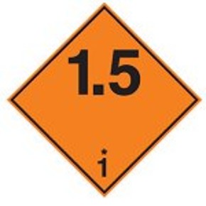 Знак маркировки грузов легковоспламеняющиеся при намокании Brady adr 4.3b, 100x100 мм, b-7541, Ламинация, Полиэстер, 1 шт