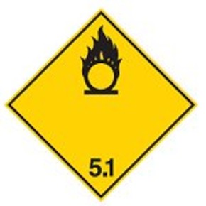 Знак маркировки грузов категория опасности 1.4 Brady adr 1.4rl, 100x100 мм, b-7541, Ламинация, Полиэстер, 250 шт