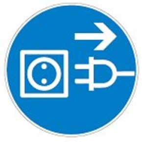 Знак безопасности предписывающий работать в респираторе Brady 50 мм, b-7541, Ламинация, pic 268, Полиэстер, 250 шт