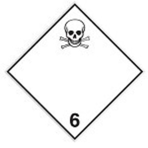 Знак маркировки грузов инфекционное вещество Brady adr 6.2, 100x100 мм, b-7541, Ламинация, Полиэстер, 1 шт