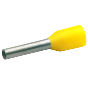 Втулочный изолированный наконечник Klauke 171GH, 1,0 мм², длина втулки 10 мм, цветной ряд 1, жёлтый