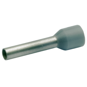 Втулочный изолированный наконечник Klauke 17312, 2,5 мм², длина втулки 12 мм, цветной ряд 2, серый