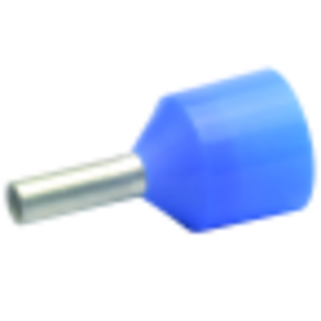 Изолированный втулочный наконечник Klauke 43312 для стойких к КЗ проводов 2,5 мм², для втулки 12 мм, голубой