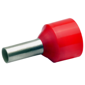 Изолированный втулочный наконечник Klauke 43612 для стойких к КЗ проводов 10 мм², для втулки 12 мм, красный