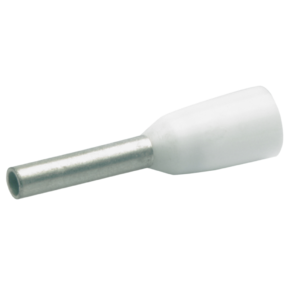 Втулочный изолированный наконечник Klauke 46910, 0,5 мм², длина втулки 10 мм, белый