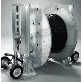 Гидравлическое устройство Uniroller-1000 для размотки барабанов с кабелем, до 4 т, с дополнительными фиксаторам