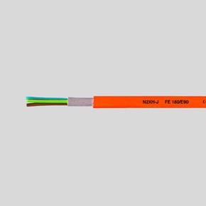 Огнестойкий силовой кабель Helukabel N2XH-FE 180/E30 5G4 RE, оранжевый