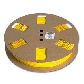 Овальный профиль на провод 0,5 мм² PO-02, жёлтый, 50 м