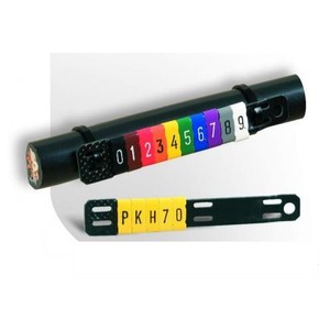 Маркер Partex PK2 символ «+» для держателей PKH, POH красный/белый, 500 шт./упак