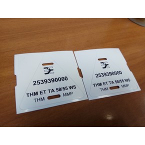 Маркировка кабеля THM 58x55мм (белый) THM/ET/TA/58/55/WS, Бирки для маркировки контрольных кабелей