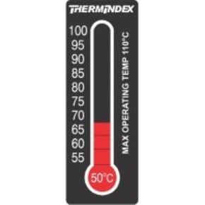 Этикетки обратимые Brady til-7-50c-100c обратимая этикетка,11-уровневая индикация температуры 50-100°c каждые пять градусов,в упаковке, 18x51 мм, 10 шт