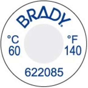 Этикетки Brady этикетка индикатор температур til-1-60c / 140f-dia,в упаковке, 13 мм, 60 шт