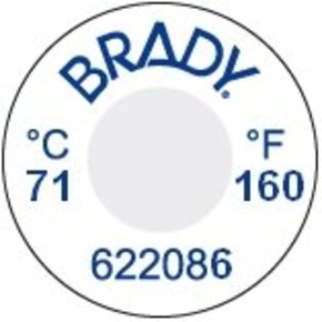 Этикетки Brady этикетка индикатор температур til-1-71c / 160f-dia,в упаковке, 13 мм, 60 шт