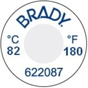 Этикетки Brady этикетка индикатор температур til-1-82c / 180f-dia,в упаковке, 13 мм, 60 шт