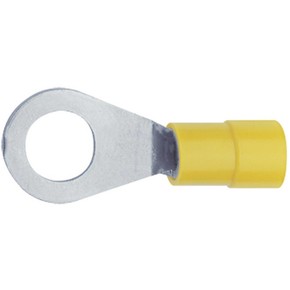 Кольцевой изолированный наконечник Klauke 6506 4,0-6,0 мм² под винт М6, жёлтый