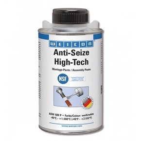 Weicon Anti-Seize High-tech - Средство смазочное антикоррозионное asw 500 anti-seize, белое, с кистью, Белый, 500г.
