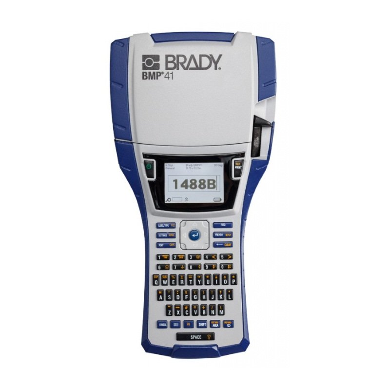 Принтер термотрансферный портативный Brady bmp41,: жесткий кейс,аккумуляторная батарея bmp41-batt,mc1-1000-595-wt-bk,usb кабель,шнур питания eu, Комплект